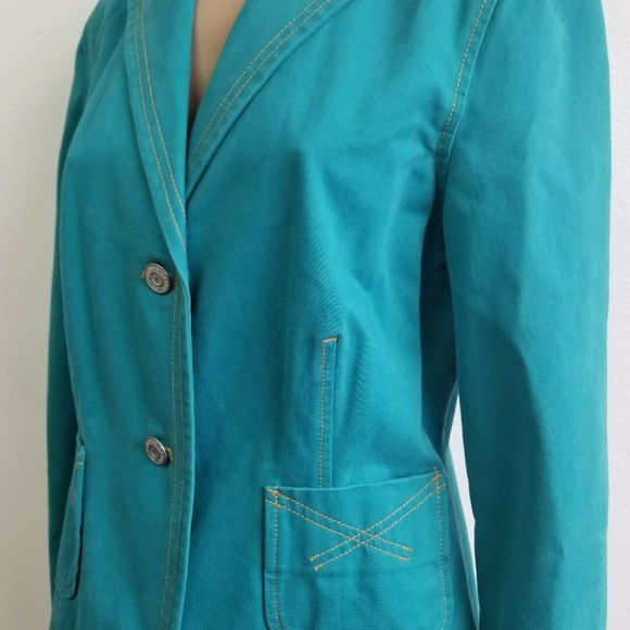Like New! GAP Turquoise Blazer - Picture 2 of 6